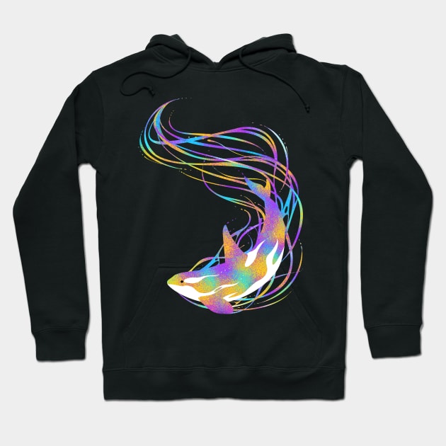 Killer Whale Colorful artistic Hoodie by albertocubatas